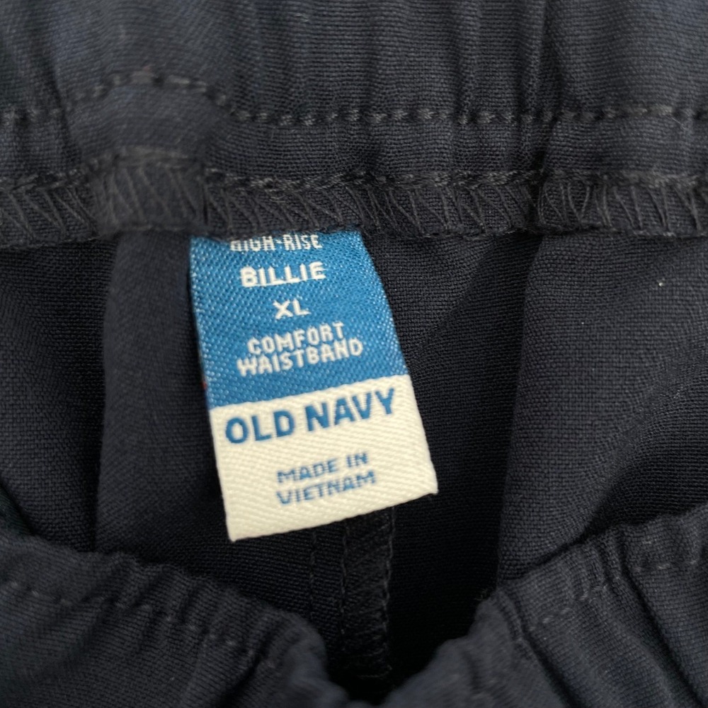 Old‎ Navy Billie High Rise Relaxed Pants XL Navy NWT Comfort Core - Picture 5 of 11